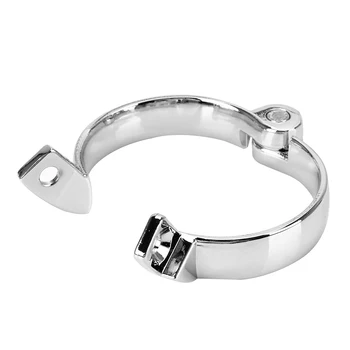 OLO Penis Cock Ring Sleeve Lock Chastity Belt Sex Toys for Men Metal Cock Cage Male Chastity Device Lockable 40/45/50mm 6