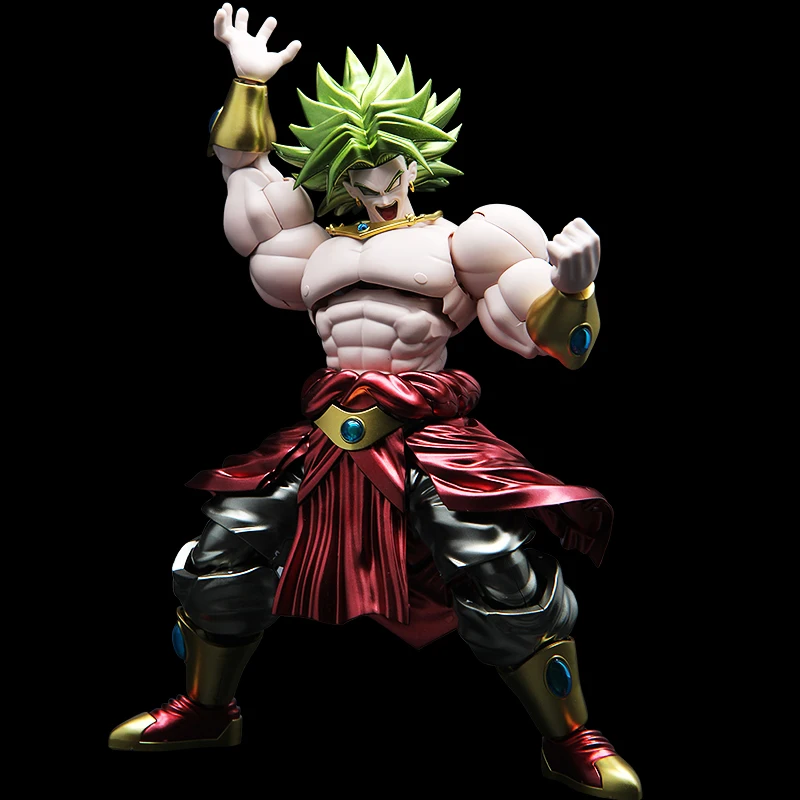Японского аниме Bandai Dragon Ball Broly 24 см металлическая раскраска Сборная модель игрушки Фигурки Рождественский подарок