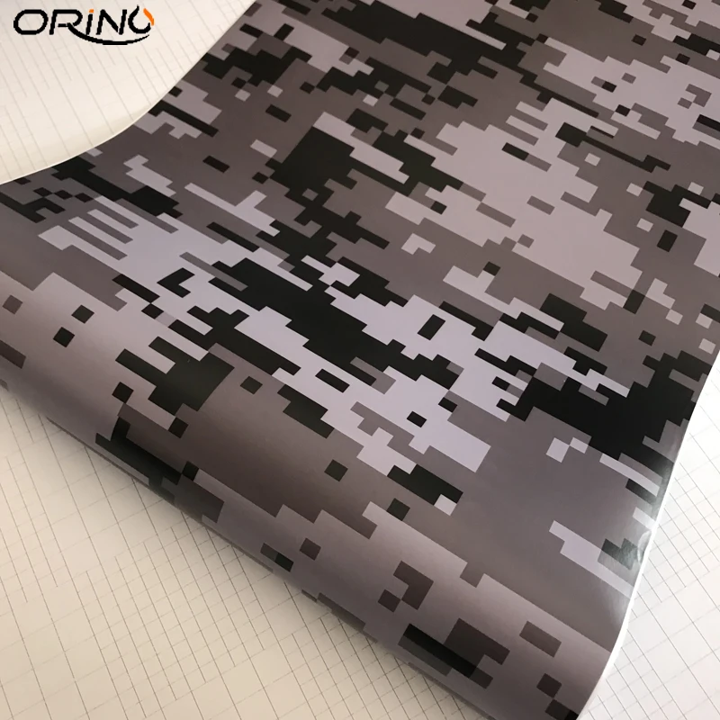 Black Grey Digital Vinyl Film Sticker-4