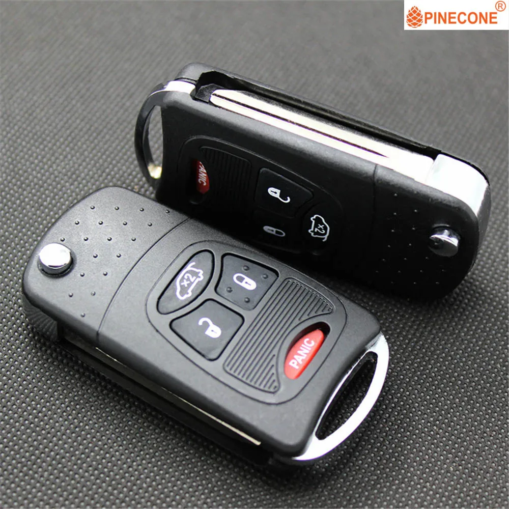 PINECONE для Chrysler 200 300 300c PT Cruiser Sebring Dodge Avenger зарядное устройство Jeep Commander 3+ 1 кнопка модифицированный автомобильный брелок