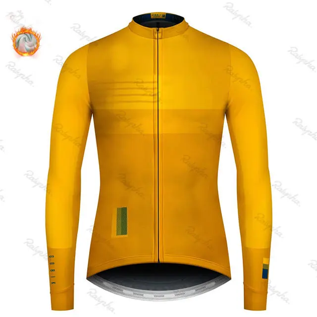 Зимний шерстяной костюм для велоспорта, мужской костюм для велоспорта, уличная спортивная одежда, форма для горного велосипеда, комплект для триатлона, гобайка - Цвет: cycling jersey  8