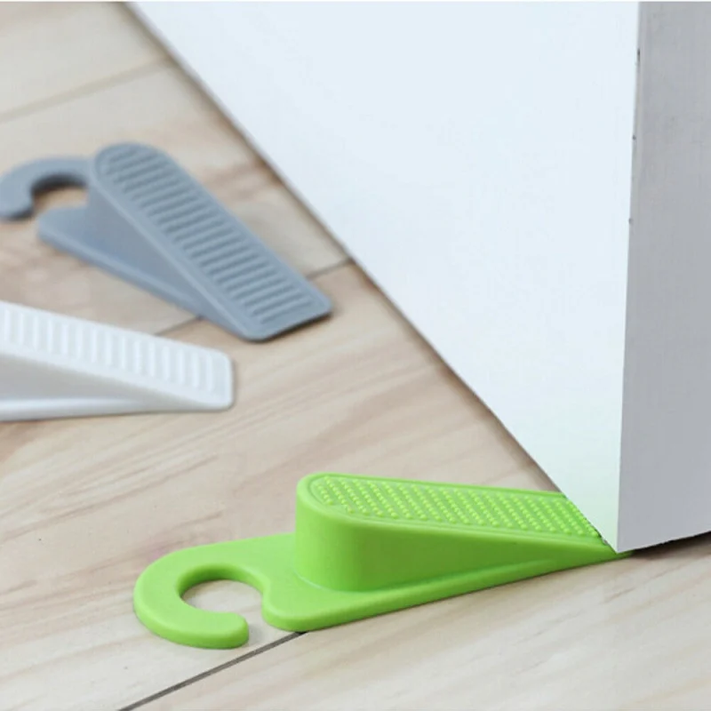 2pcs Door Stop Wedge Safety Door Stop Stopper Home Baby Kid Doorstop Flexible Door Buffer #22