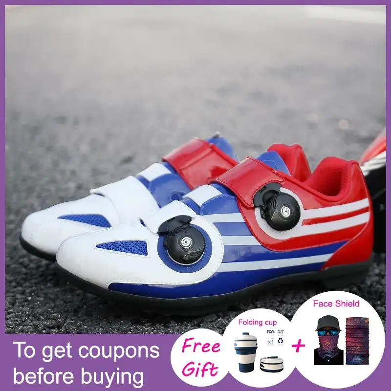 

2020 New Road Cycling Shoes Double Rotating Buckles MTB Shoes Classical Men's Bike Shoes Bicycle Riding Shoes Ciclismo Shoes