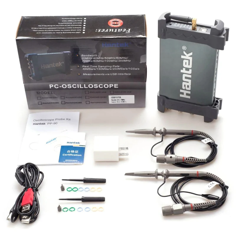 Hantek IDSO1070A 250MSa/s 70MHz 2-kanałowy oscyloskop iPhone/iPad/Android/Windows WiFi Hantek IDSO1070A 250MSa/s 70MHz 2-kanałowy oscyloskop iPhone/iPad/Android/Windows WiFi