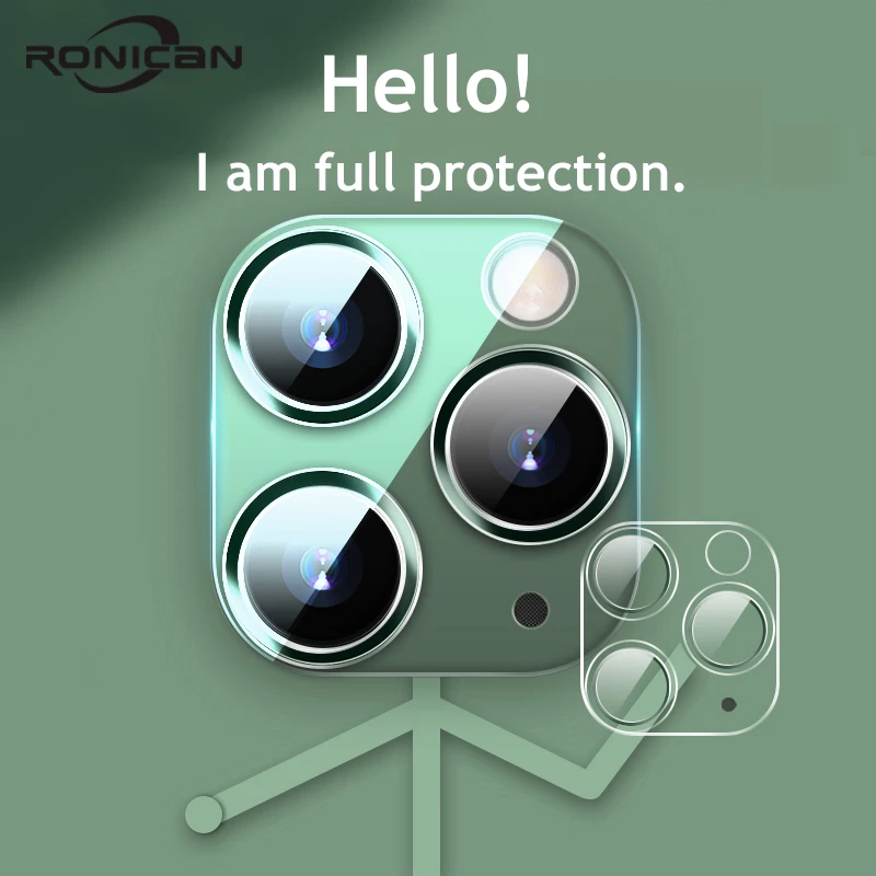 Voll Transparent Film Für iPhone 11 3D Volle Abdeckung Zurück Kamera Objektiv Screen Protector für