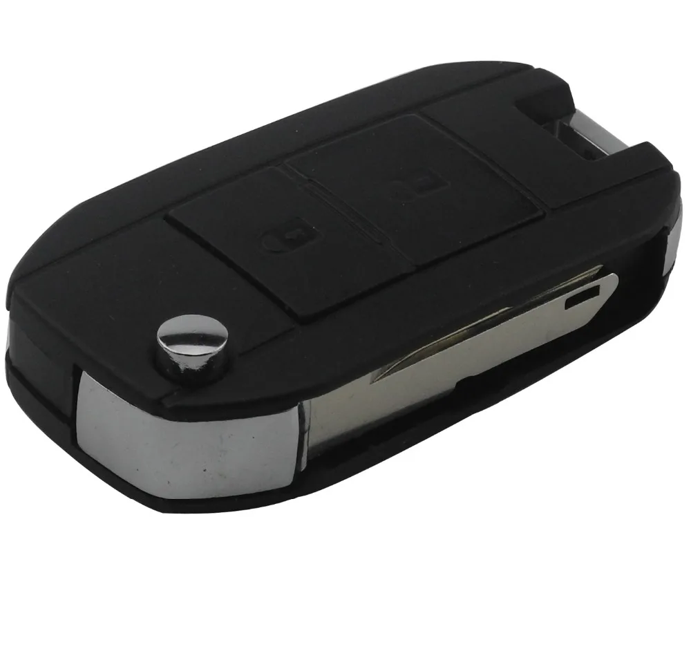 Dandkey измененный откидной Складной автомобильный брелок для peugeot 206 207 для Citroen C2 C3 Xsara Picasso пульт дистанционного управления 2 чехол для ключей с кнопками