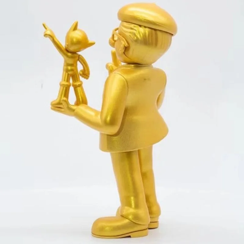 Tetsuwan Atom Osamu Tezuka Astroboy Gold Flash Ver статуя экшн-фигурка коллекция фигурка детская Подарочная игрушка X4098