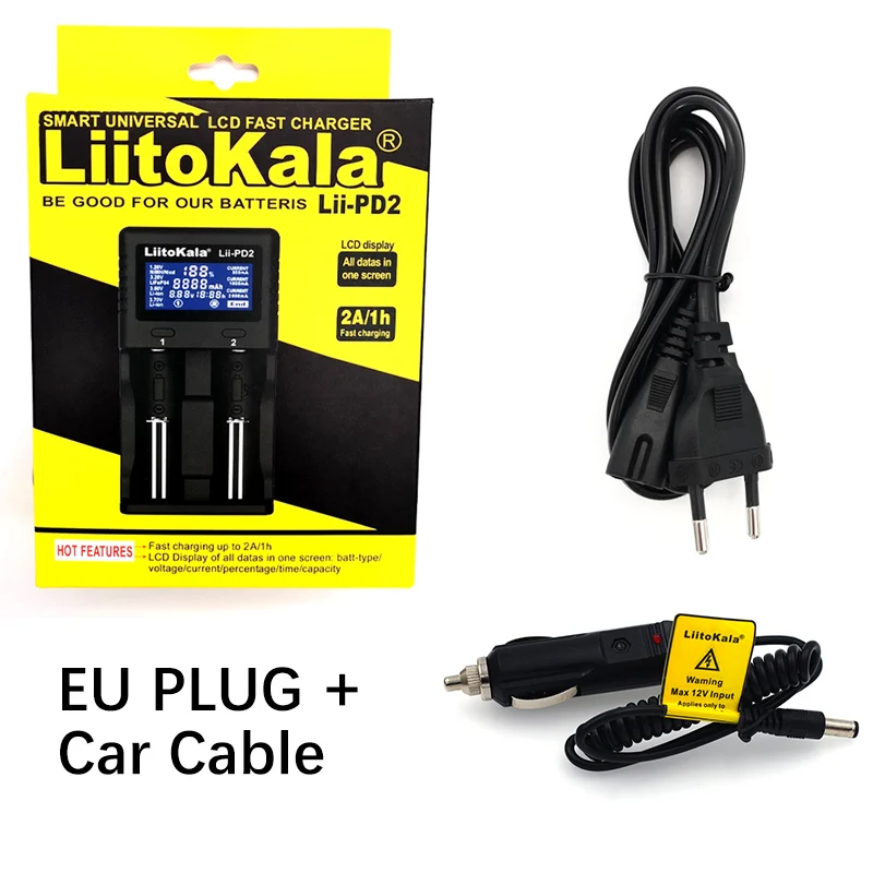 Liitokala Lii PD4 PL4 PD2 S2 S4 18650 зарядное устройство 3 7 V Li Ion 1 2 NiMH 26650 21700 18350 18500 AAA LiFePO4