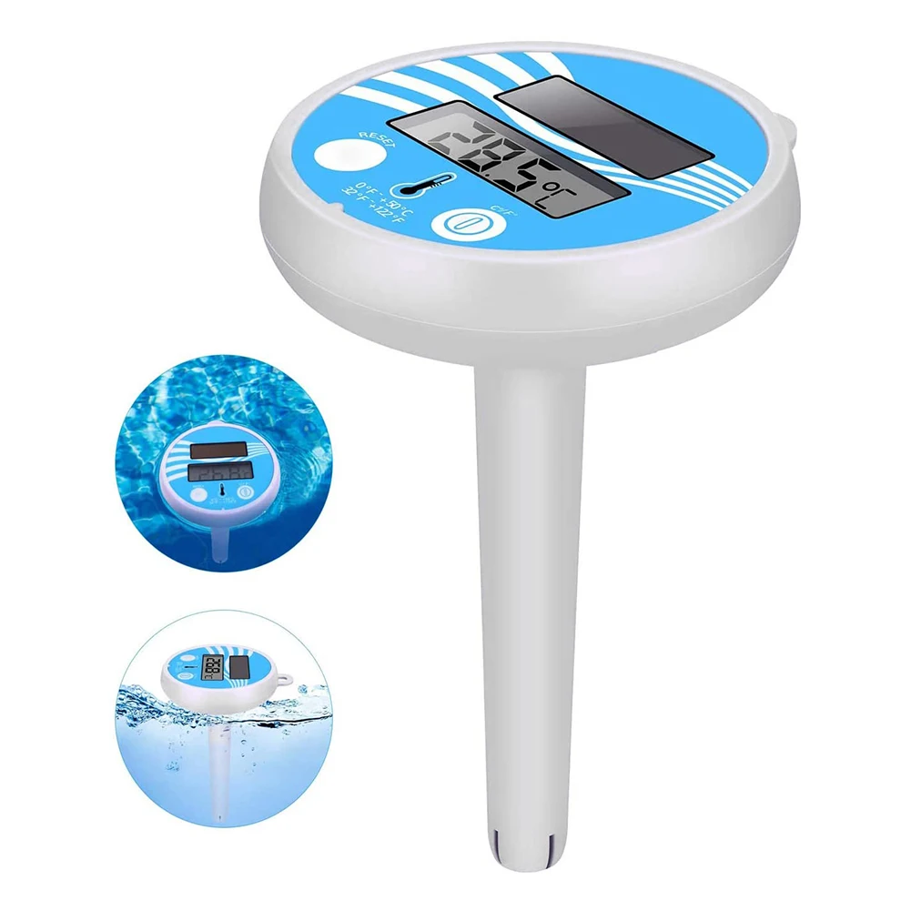 Solar Powered Swimming Pool Thermometer Spas,Hot Tubs,Accurate/Fast Readings 1 pc Alonea Digital Pool Thermometers Sinking Floating Temperature for Shatter Resistant for Bath Water 