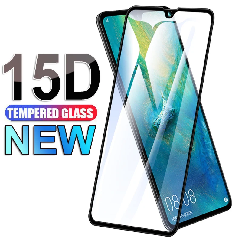 15D Protective Glass For Huawei Mate 9 10 20 30 Lite Mate10 Pro Screen Protector On Huawei P30 Lite P smart 2018 2019 Glass Film afbeelding