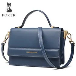 FOXER бренд 2019 новый дизайн кожаный плечевой ремень женские роскошные сумки на плечо офисные женские стильные сумки через плечо женский