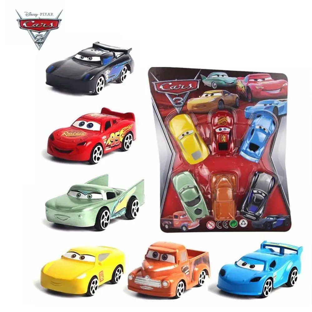 Модели автомобилей литых под давлением для детей 6 шт./компл. Disney Pixar Cars 3 Молния
