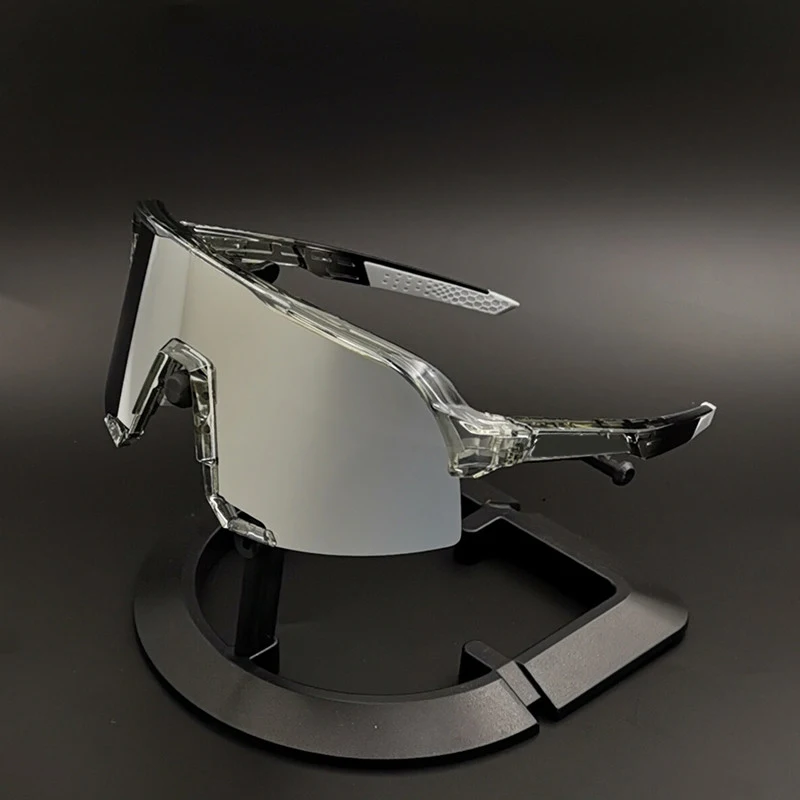 3 Lens Not Polarized Уличные спортивные очки с 3 линзами для езды на велосипеде, Mtb, гоночные очки для шоссейного велосипеда, мужские и женские солнцезащитные очки UV400 для езды на велосипеде, очки для бега - Цвет: 3 Lens Not Polarized