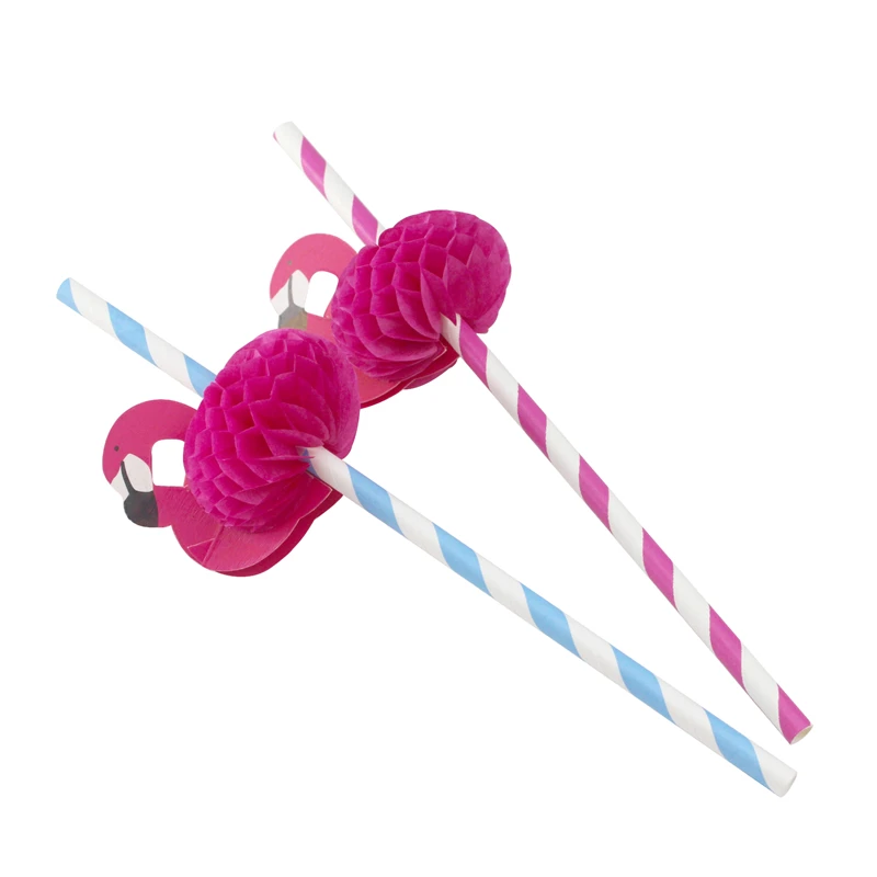 150Pcs/Pack Bird Paper Drinking Straws Party Kids Decoration Baby Shower Birthday Celebration Hawaii Carnival Party Supplies