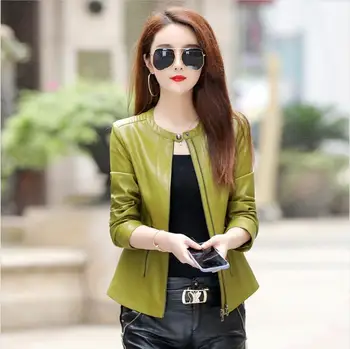 

New plus size 3XL 4XL Leather jacket women leather coat 2020 Spring women's motorcycle leather clothing outerwear jackets female