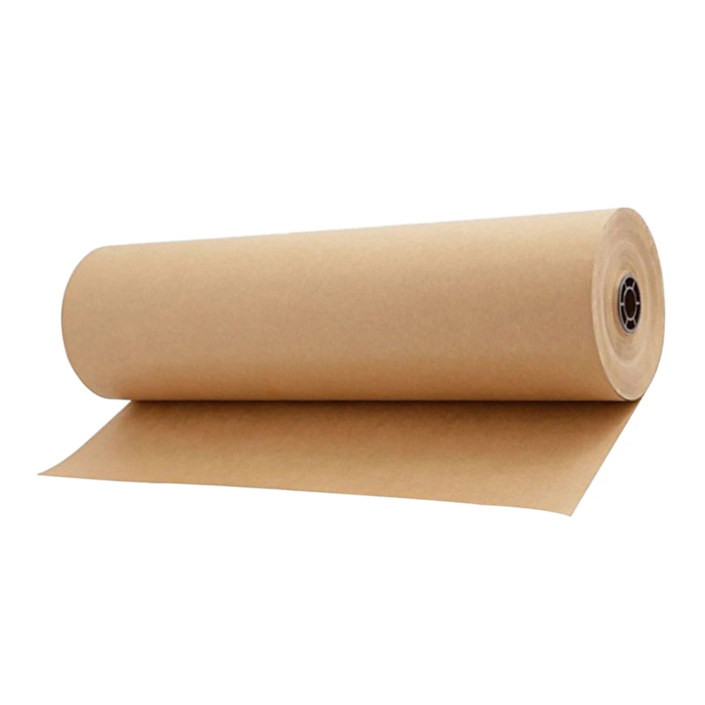 30 METERS PLAIN BROWN KRAFT GIFT WRAPPING PARCEL PAPER FOR PACKAGING 30CM