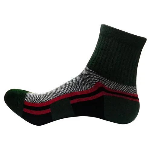 Morematch, баскетбольные носки, дезодорант, термальные, зимние, плотные, компрессионные, лыжные, для фитнеса, пот, полотенце, носки, размер 39-44 - Цвет: Зеленый