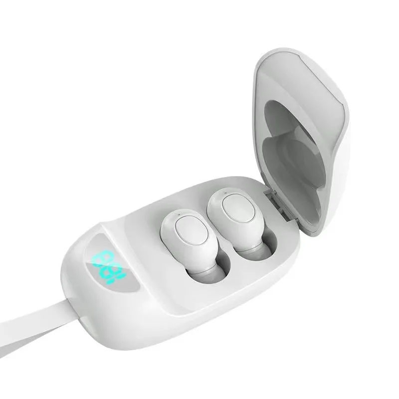 JS25 Wireless 5 0 Bluetooth earbuds with hanger TWS Sports earphone In ear gaming headset Stereo sound earpods for Smart phone