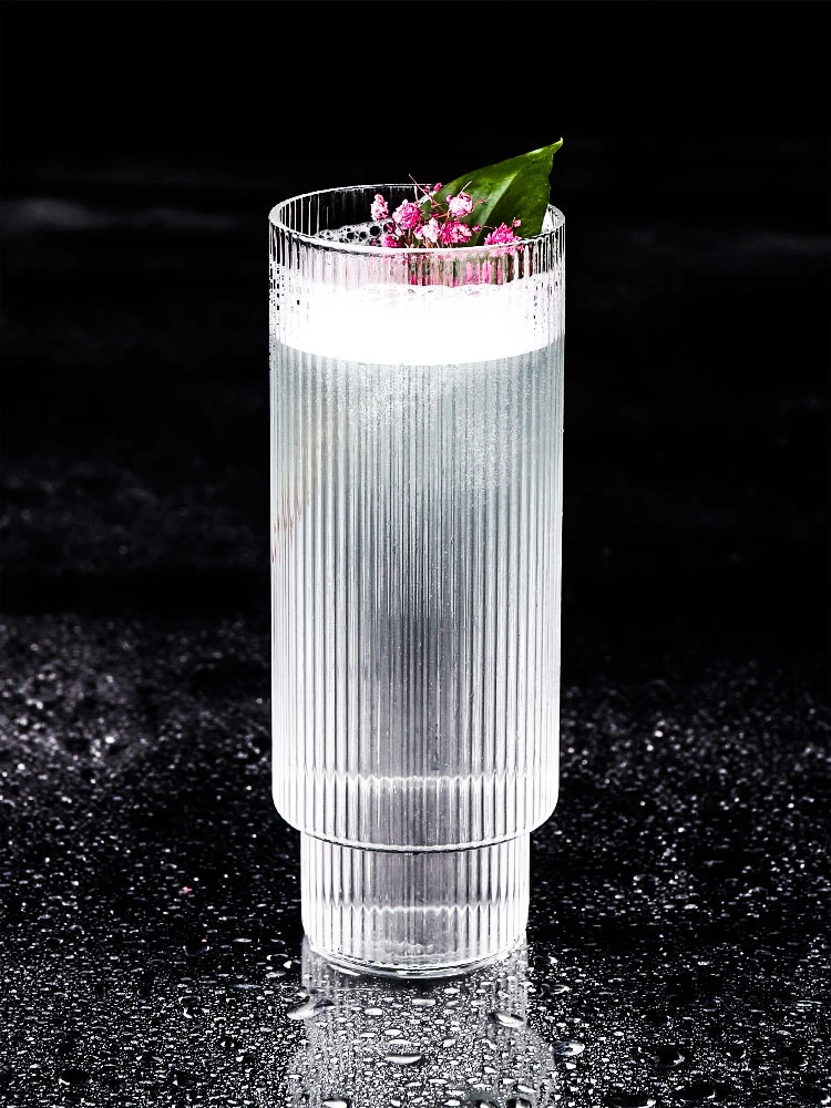 Простой полосатый стеклянный креативный коктейльный стеклянный японский стиль пивные чашки Мохито виски винный набор бытовой ресторанный посуда для напитков
