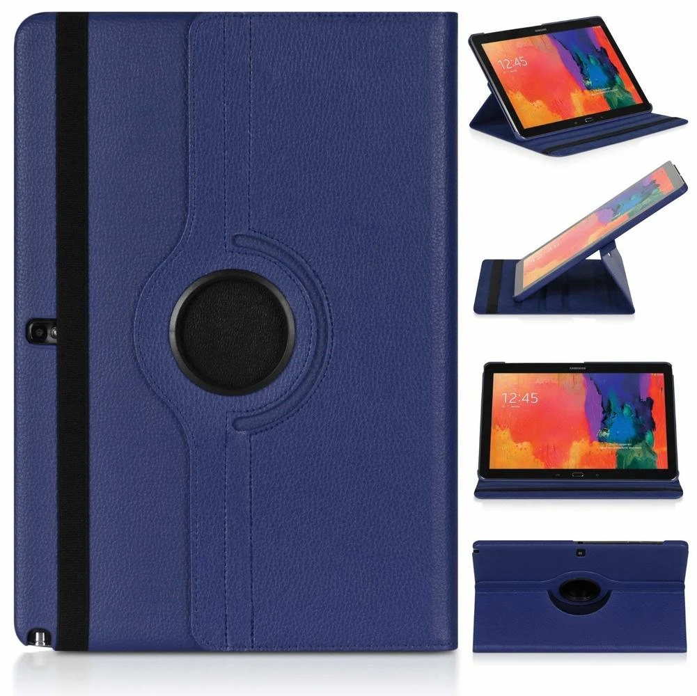 tablet computer docks & stands with vehicle mount PU Leather Case Cover For Samsung Galaxy Tab Note Pro 12.2 SM P900 P901 P905 12.2" 360 Rotating Bracket Flip Stand Case Glass pen touch screen android
