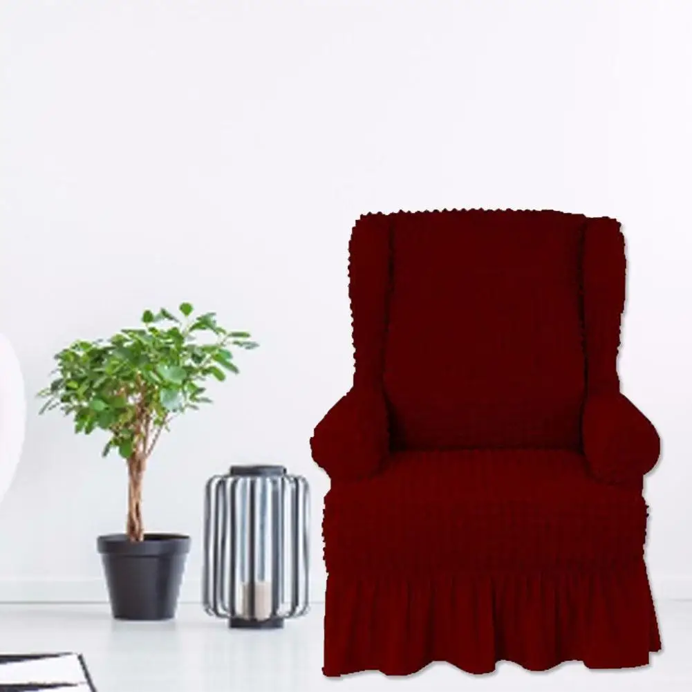 Один диван-чехол эластичная юбка стрейч кресло полное покрытие диванное кресло пылезащитный чехол для дома гостиной Slipcover кресла диване