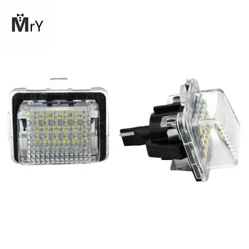 

2pcs Car License Plate Light for Mercedes-benz W204/W212/W216/W221/W207 18 Led White Rear License Tag Lights