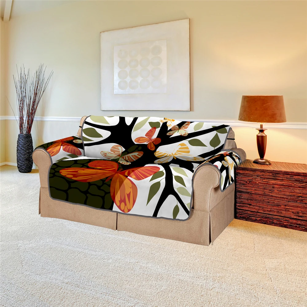 Нордический домашний декор диван мебель протектор чехол бабочка дерево кресло, диван Чехлы 1/2/3 сидения, цена производителя для Гостиная