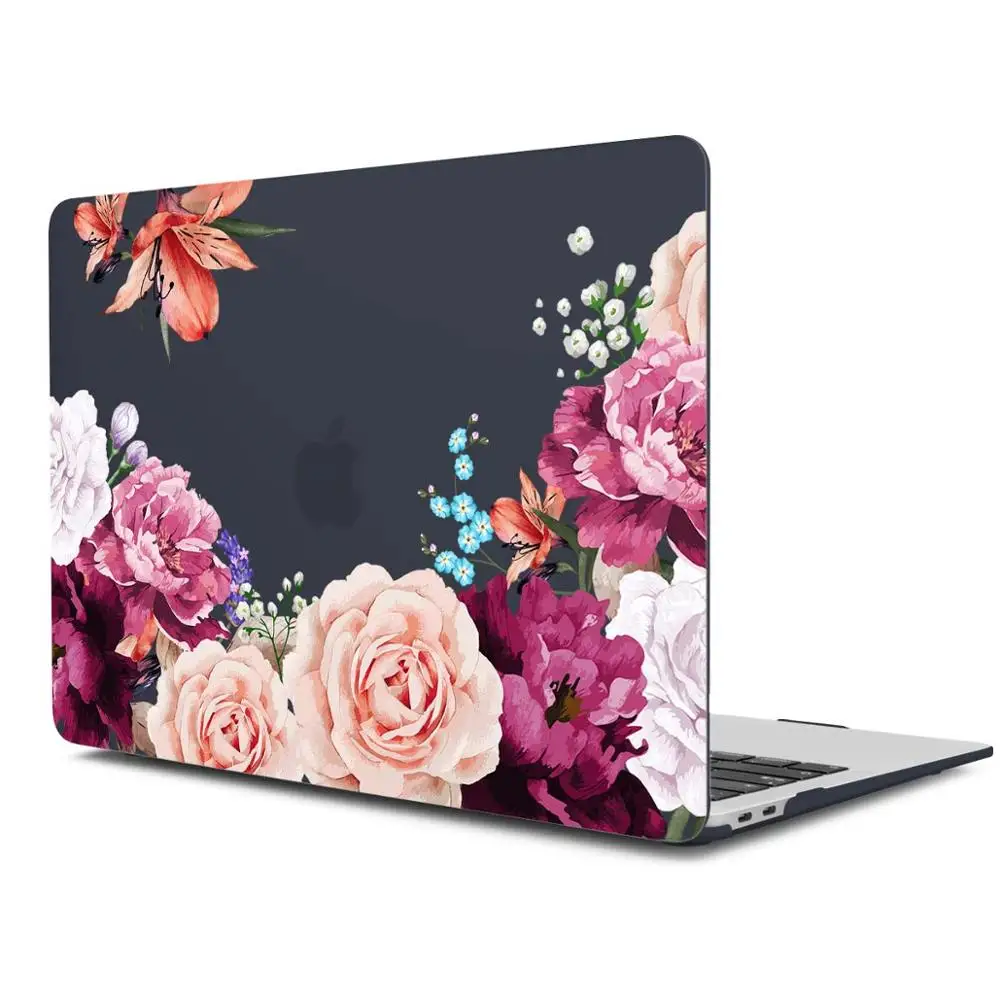 Летний стиль листьев узор Жесткий чехол для Macbook Air 11 12 13 Laptop Sleeve Mac book Pro 13 15 A1989 A1706 с retina - Цвет: X070