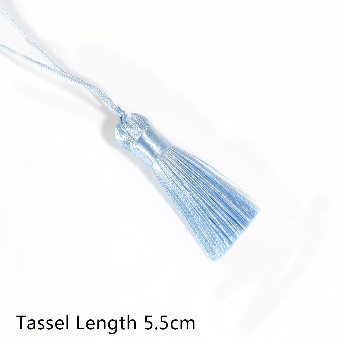 1pcs 5.5cm Colorful Cotton Silk Tassel Short Tassel For DIY Crafts Curtains Hanging Decoration Jewelry Making Accessories - Цвет: Light Blue