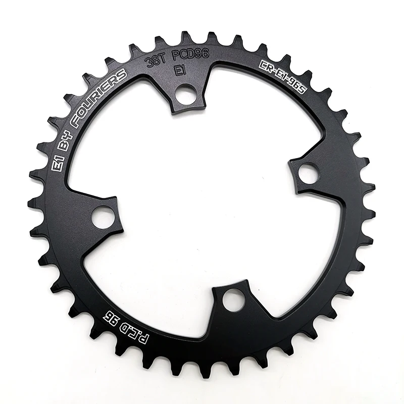 38T Black FOURIERS CR-E1-96S BCD 96 мм цепь горный велосипед MTB дорожный велосипед для Shimano M4000 4050 M610 запчасти для велосипеда - Цвет: 38T Black