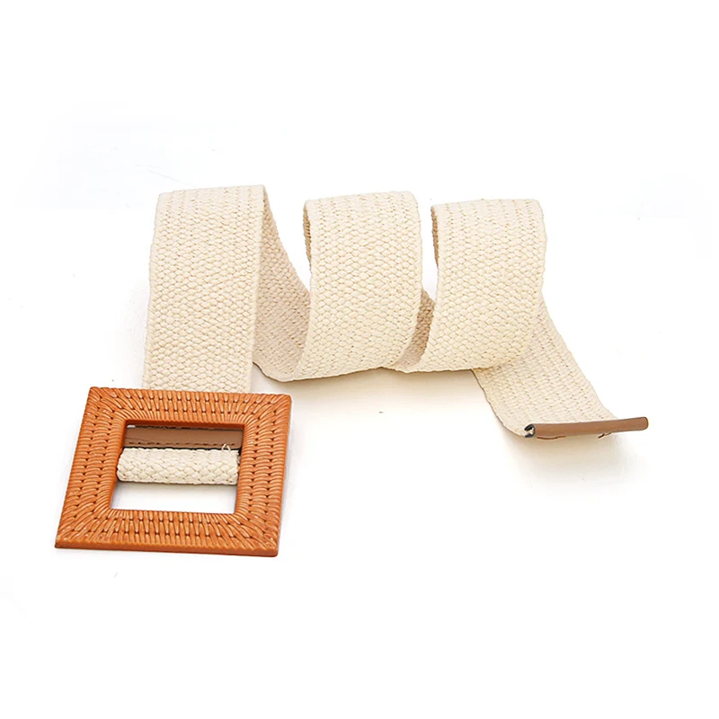 1 beige belt Модный пояс размера плюс, широкий дизайнерский пояс в стиле бохо для женщин, платье, пояс с тесьмой, широкий пояс, большой винтажный пояс - Цвет: 1 beige belt