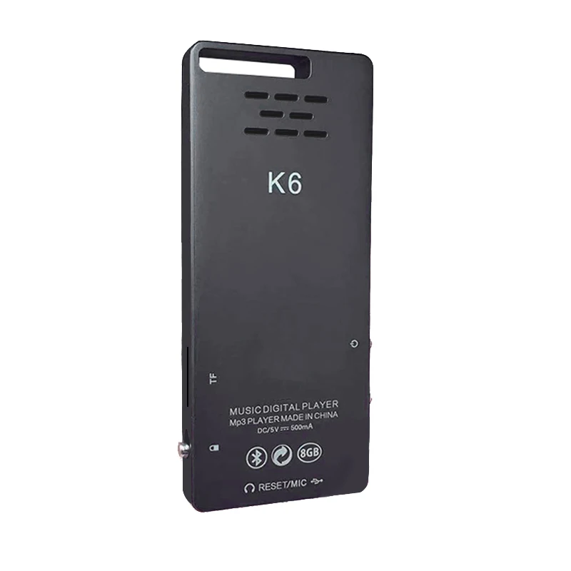 1.8Inch MP3 Player with Bluetooth Speaker Built-in 8G Press Screen HiFi Portable Walkman with Radio/FM/Video/Recording