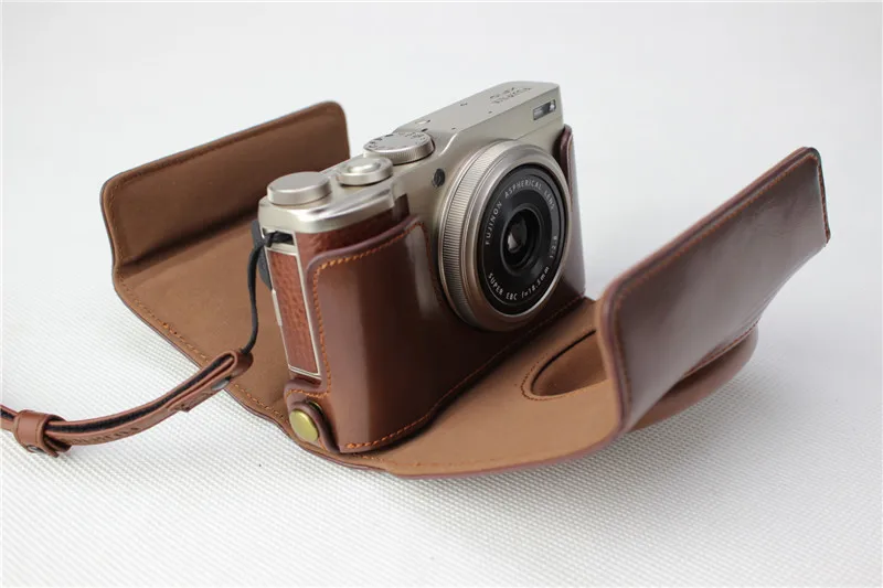 Сумка-чехол из искусственной кожи для камеры Fuji Fujifilm XF10 X-F10 аксессуары для камеры защитная сумка, сумочка