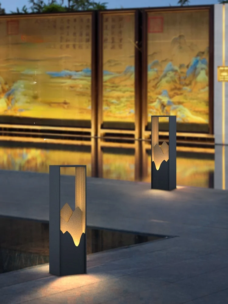 

GY New Chinese Outdoor Lamp Garden Lamp Waterproof Solar Lawn Lamp Villa Garden Lamp Garden Club Landscape Lamp