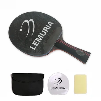 

Professional carbon fiber table tennis racket with double face pimples-in table tennis rubber wrb carbon fiber 7.6 ping pong bat