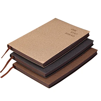 

A5 Notebook, Portable Office Stationery Business Note Soft Leather Car Line Notebook(3 Copies)