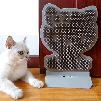 

Creative Cat Scratcher Pet Toy Interactive Plastic Board Claw Care Cat Scratch Post pet Supply Protect Sofa With Invisible Nail