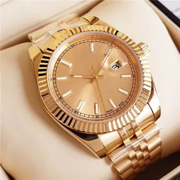 

luxury watch men AAA 36mm automatic mechanical No battery sweeping Date JUST stainless steel watches 2813 42
