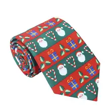Рождество полиэстер галстук печатных галстук партии костюм галстук декоративный галстук(PT579-E