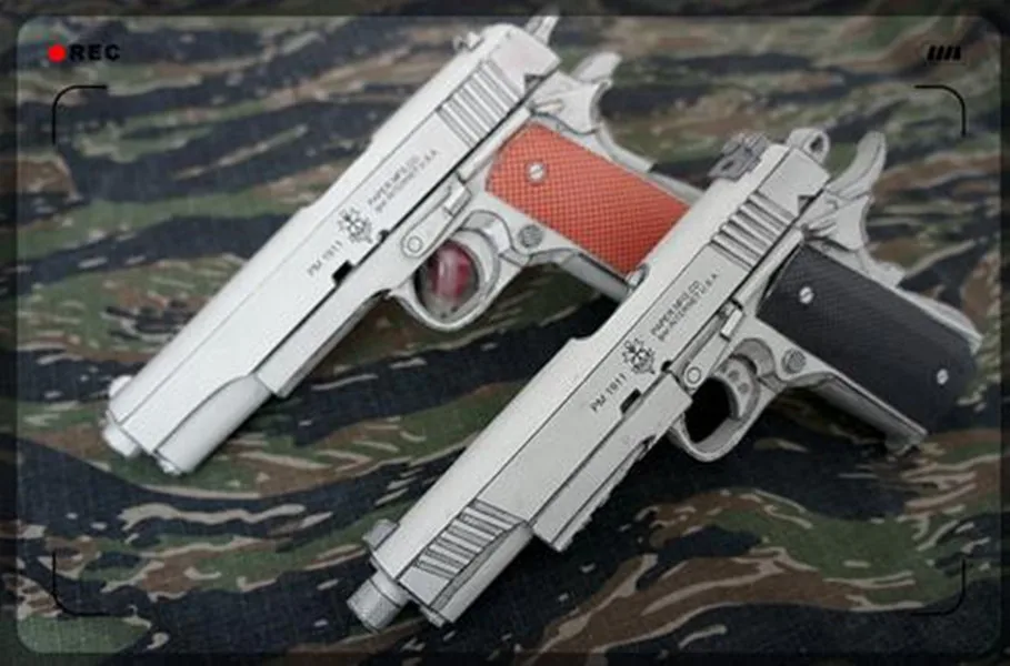 

High quality 1:1 scale simulation PM1911 Pistol 3D Paper model kit