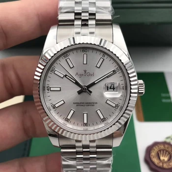 

Luxury Brand New Men Watches Datejust Stainless Steel Automatic Mechanical Sapphire Glass Black Blue Grey Watch 41mm AAA+