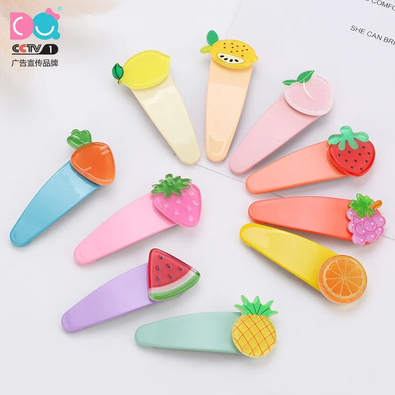 Network Red Wind Creative-Children Fruit Barrettes Korean-style Hipster BB Clip GIRL'S Heart Macarons Headband