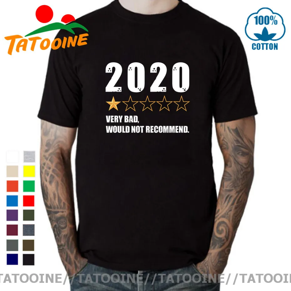 Tatooine очень плохая Мужская футболка с надписью One Star d 2020 забавная черная белая