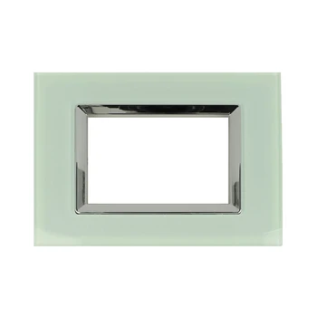 

SANDASDON SD68003-3VT SANDASDON plaque Elegance 3M green whitish compatible Bticino Matix