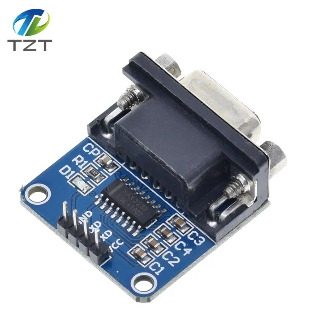 10 шт./лот MAX3232 RS232 к TTL последовательный порт конвертер Модуль DB9 разъем MAX232|lot lot|lot