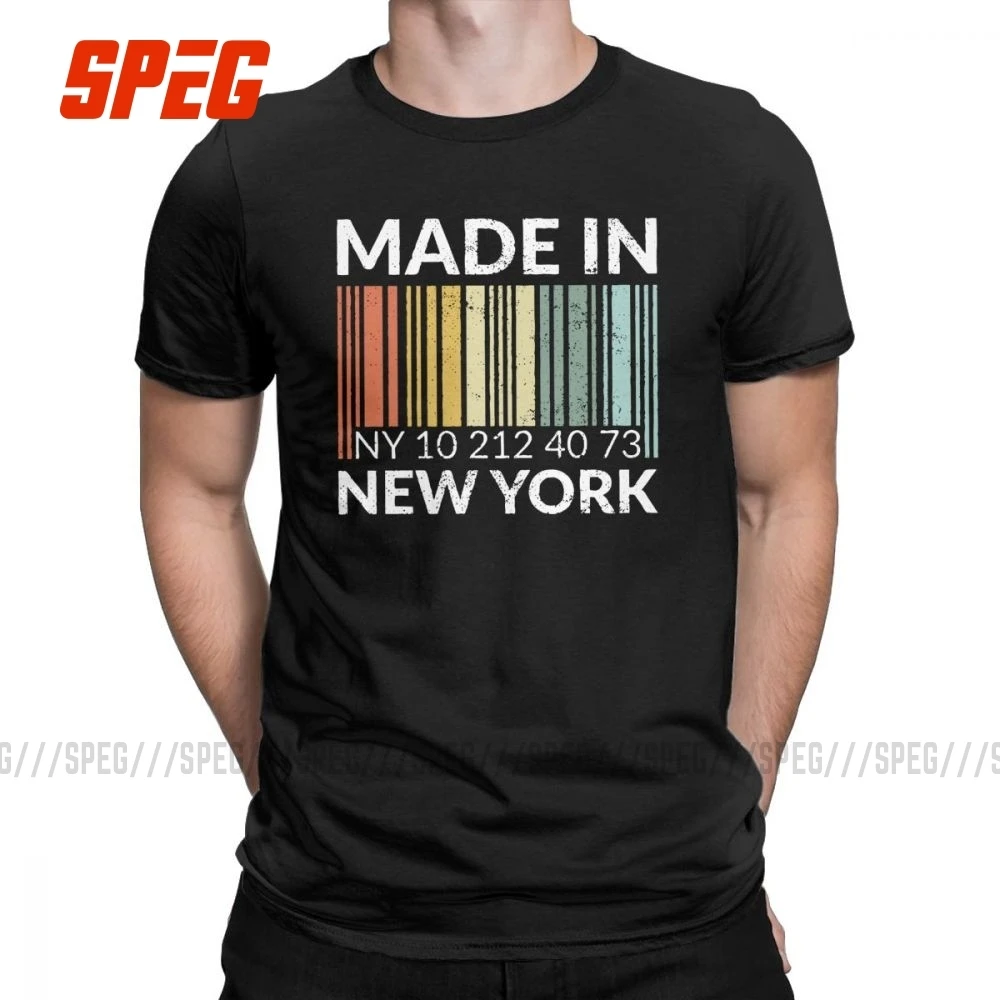 Мужские футболки Born Made In New York хлопковые с коротким рукавом Yorker Pride сувенир житель