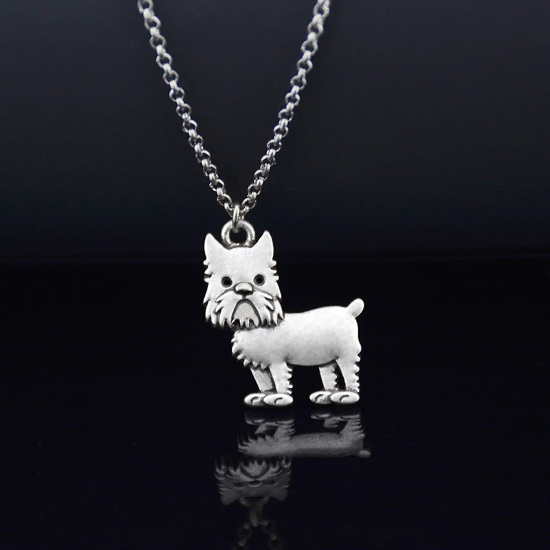 Ретро винтажное серебряное ожерелье-цепочка для собак в стиле Готик/Гриффон брукселлоис Бохо длинная Мужская цепочка с Т-образным ремешком Бижутерия Колье чокер для мужчин