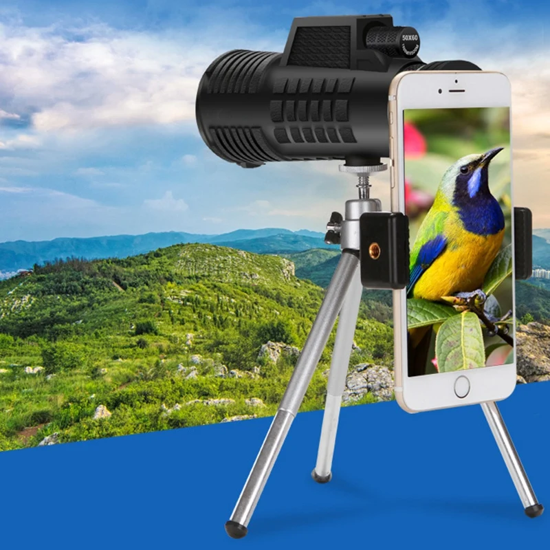 Super sell-Monocular Telescope Mobile Telescope High Performance 50X60 Telescope High Magnification Telescope Outdoor Portable T