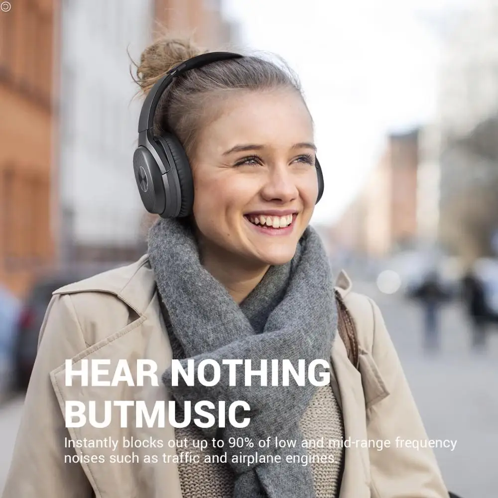 EKSA E5 920 мАч Bluetooth 5,0 наушники с активным шумоподавлением Наушники Беспроводная гарнитура с микрофоном для телефонов складные Накладные наушники