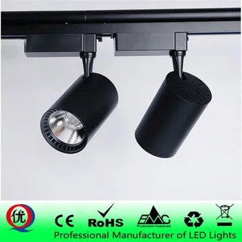 

Adjustable 12W 20W 30W COB LED Track Light Spot Light Fixtures LED Lamp Ceiling Mounted Rail Track Lamp Decorative Led spotlight